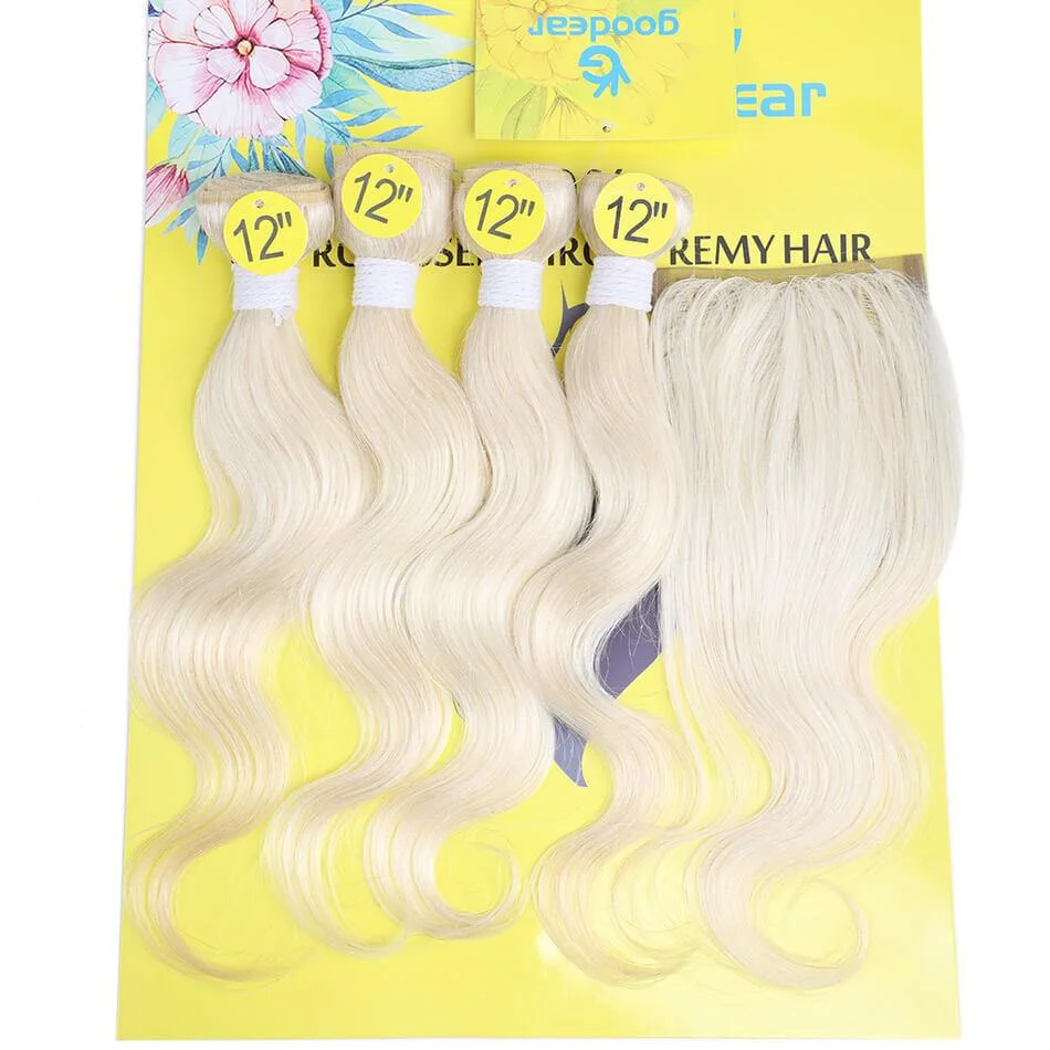 Various Colors Available Human Hair Bundles with Closure Pack Deal 10% off Sample Customization