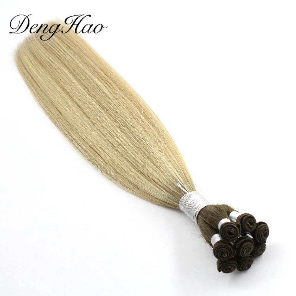 Full Cuticle Aligned Hair Hand Tied Virgin Indian Remy Hair Weft